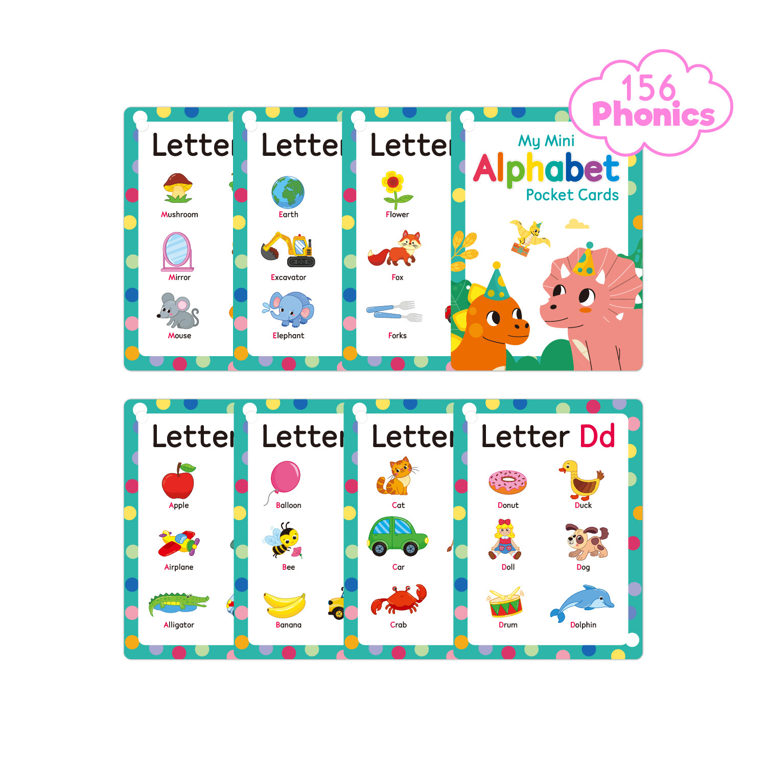 Abc Kids Early Education - Cartes flash ABC Phonics pour enfants