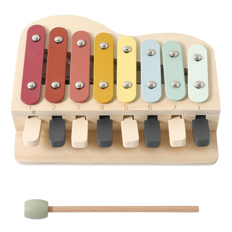Kids Education Learn Tv - Piano en bois Montessori, jouet, touches