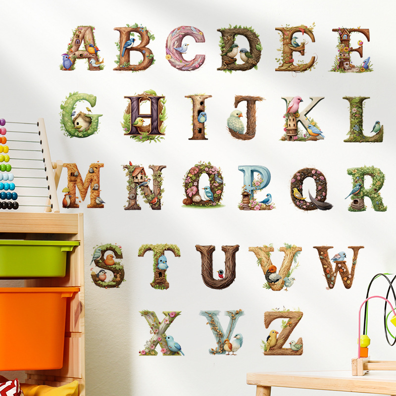 Abc Kids Early Education - Autocollant Mural en Vinyle avec Lettres