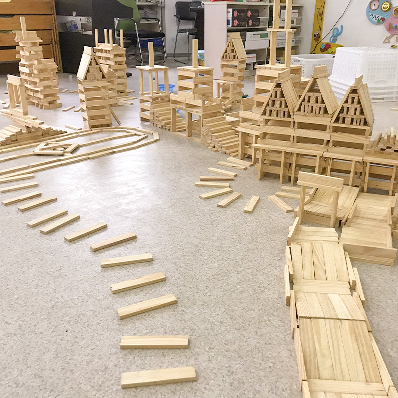 Blocs empilables en bois natur - Kids Education Login avis et prix