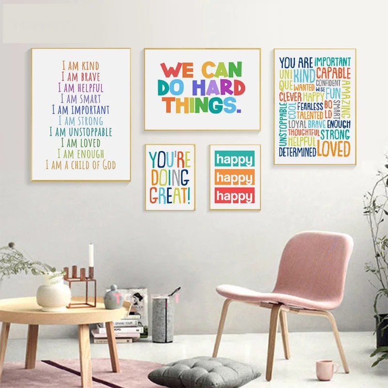 Affiche Murale Positive pour E - Kids Education Motivation avis et prix