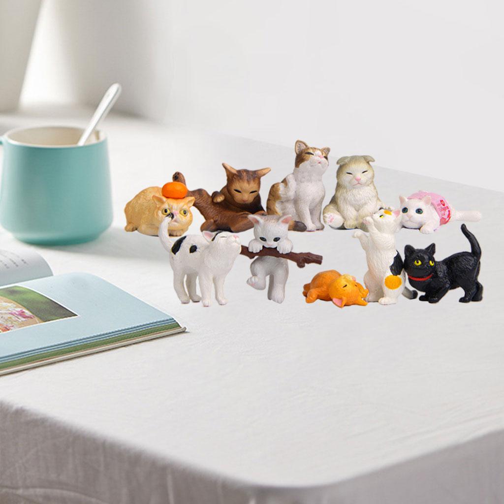 10 figurines de chat en PVC, s - Kids Education Learn Tv avis et prix