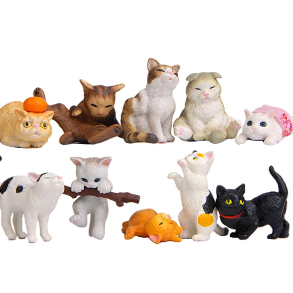 10 figurines de chat en PVC, s - Kids Education Learn Tv avis et prix