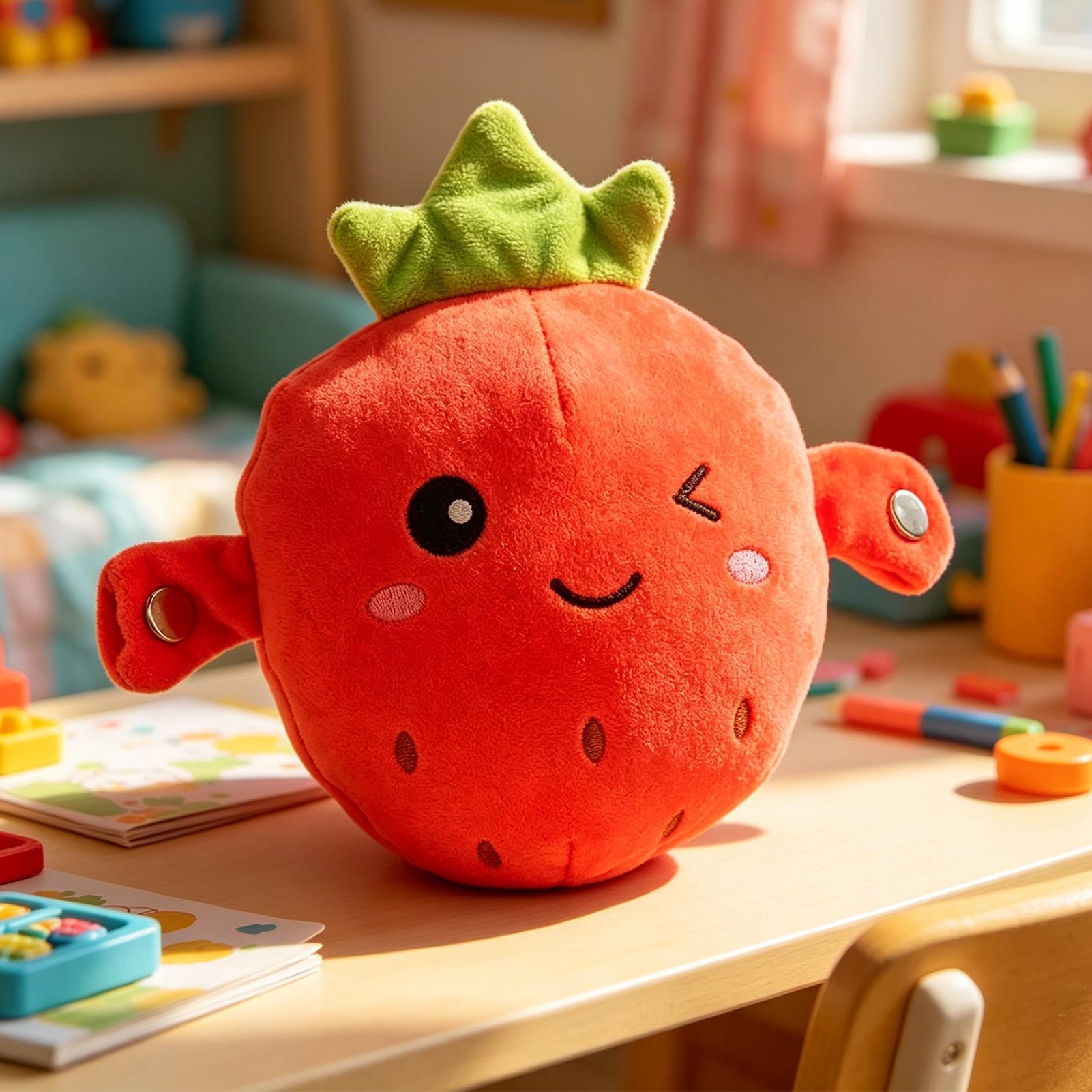 Poupée en peluche fraise, éduc - Kids Education Learn Tv avis et prix
