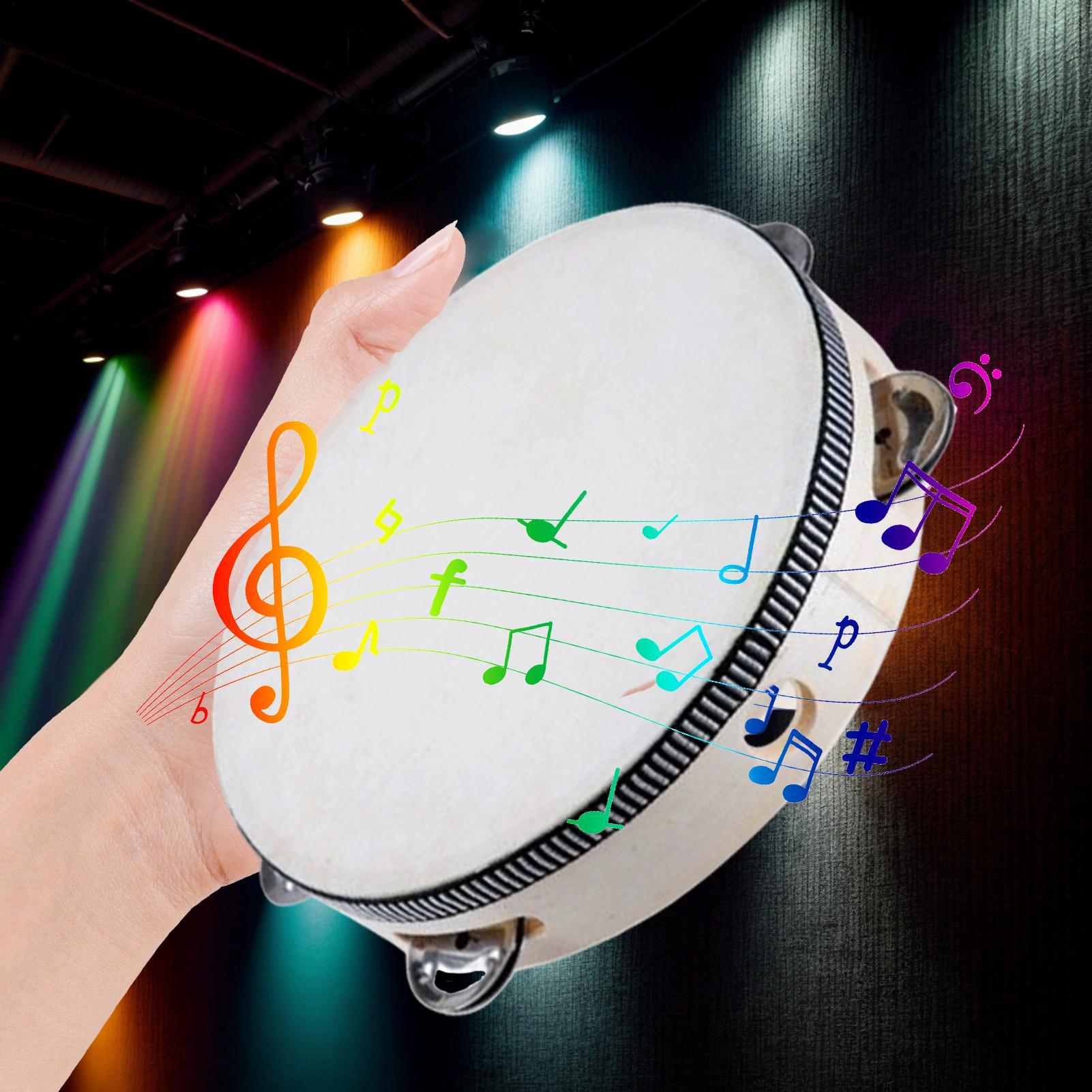 Tambourin pour enfants 6 pouce - Kids Education Recreation avis et prix